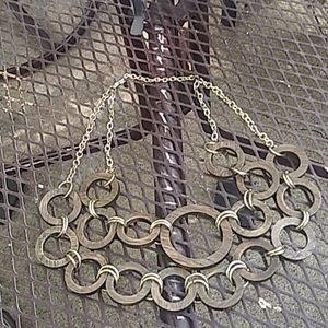 ****3 for $25****  Gold Colored Circles Necklace